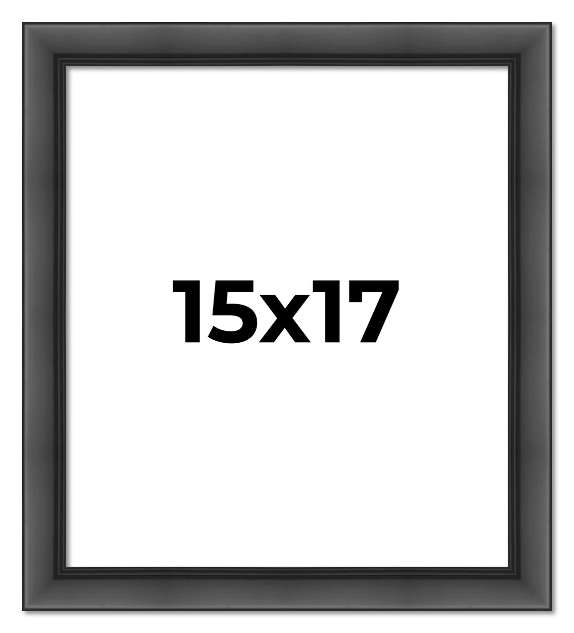 Refined Black Picture Frame - UV Acrylic, Foam Board Backing, Hanging Hardware